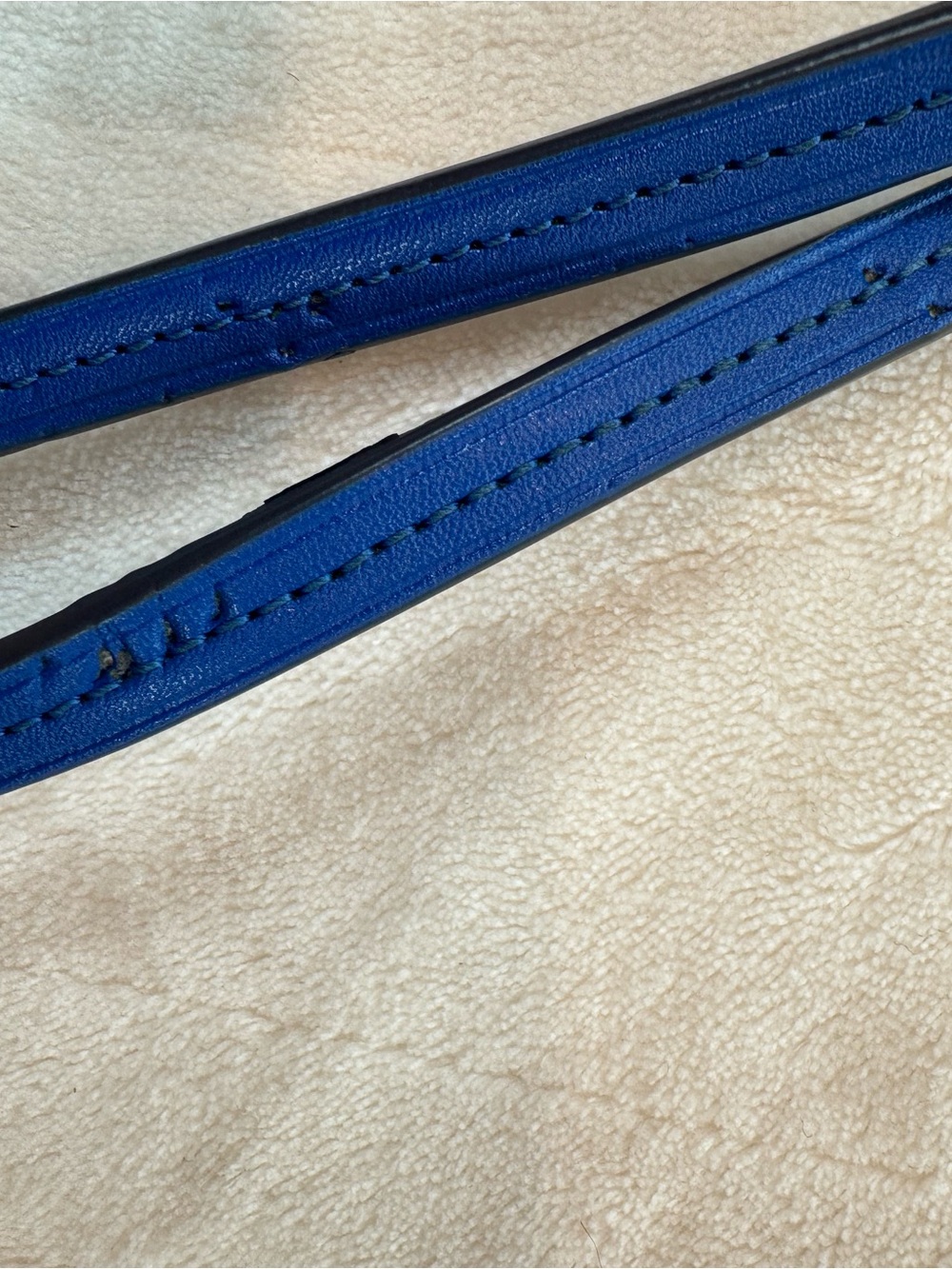 Tory Burch Ever-Ready Mediterranean Blue Coated Canvas Zip Tote 💙 - Picture 3 of 14